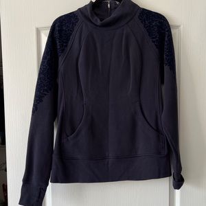 Lululemon Floral Flock Pullover Velvet Sweater